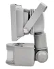 Side view of a gray motion-activated outdoor LED spotlight. Produktbild-Vorschau