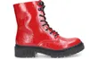 A single red boot is shown against a white background. Produktbild-Vorschau