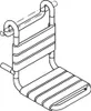 HEWI Einhängesitz Ser 801, B:345 mm, H:471 mm, T:480 mm Produktbild-Vorschau 4
