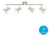 Deckenleuchte Spotleuchte Retro schwenkbar E14 25 W silber Produktbild-Vorschau 3
