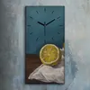 Wandbild Leinwand Bilder Wanduhr Quarz 30x60 Gemälde Produktbild-Vorschau 2