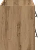 A close-up side view of a wooden cabinet. Produktbild-Vorschau