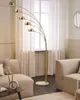 BELIANI Stehlampe Gold Metall 210 cm 5-flammig Marmorfuß Produktbild-Vorschau 2