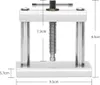 A silver watch press tool with measurement indicators. Náhled obrázku produktu