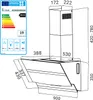 Dunstabzugshaube 90cm HERMES9005SM RGBW Ambientebeleuchtung Produktbild-Vorschau 11