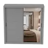 Armoire à portes coulissantes Armoire 203cm gris/gris avec Voir les images du produit 6