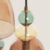 Pendelleuchte Metall und Glas Tri Baudelaire Rot Produktbild-Vorschau 5