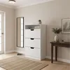 Szafka na buty Relaxdays z półką, wymiary: 140 x 80 x 24 Podgląd zdjęcia produktu 6