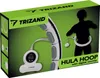 The image shows the packaging of a Trizand Hula Hoop with a digital counter. The packaging features a silhouette of a person using the hula hoop and highlights the product's name and features. Voir les images du produit