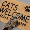 Zerbino Relaxdays in cocco, Cats Welcome, 40 x 60 cm, Anteprima dell’immagine prodotto 3