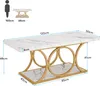 Tribesigns Rechteckiger Couchtisch, 120 cm, moderne Produktbild-Vorschau 7