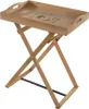 Tabletttisch BON APPETIT braun Holz mit Aufdruck Produktbild-Vorschau 1