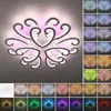 Oyajia 98W LED Deckenleuchte Heart Design Weiß Deckenlampe Produktbild-Vorschau 6