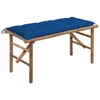 vidaXL Banc de jardin pliable avec support 118 cm bambou Voir les images du produit 8
