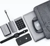 A collection of Satechi tech accessories, including a laptop, external hard drive, USB hub, calculator, smartwatch, and smartphone, arranged on a white background. Voir les images du produit