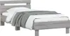 vidaXL Giroletto con testiera grigio Sonoma 90x200 cm Anteprima dell’immagine prodotto 4