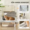 XXL Edelstahl-Katzentoilette mit Klappdeckel, Katzenklo mit Produktbild-Vorschau 7