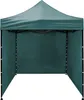A dark green pop-up tent shown from the front, with the sides open. Anteprima dell’immagine prodotto