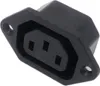 Kaltgeräte Steckverbinder Stecker C-13, 10A/250V mit 2 Loch Produktbild-Vorschau 2