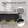 HOMCOM Cheminée bioéthanol Murale encastrable brûleur 2 x Voir les images du produit 6