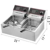 VEVOR Komerční fritéza 12 l - Elektrická fritéza s příkonem Náhled obrázku produktu 9