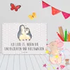 Mr. & Mrs. Panda Wandbild Pinguine Einschlafen DIN A5 - Produktbild-Vorschau 4