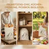 Leinen-Brotbeutel 2er Set, 40x30 cm, wiederverwendbar, Produktbild-Vorschau 5