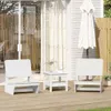 Hochwertig Gartenstühle 2 Stk. Weiß 60x64x70,5 cm Produktbild-Vorschau 1