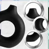Vase décoratif design, noir, style moderne, minimaliste, Voir les images du produit 5