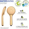 WENKO Duschkopf Watersaving Gold matt, Produktbild-Vorschau 2