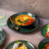 YEZEY Kombinovaná jedálenská súprava Kameninový riad 18 Náhľad obrázku produktu 8