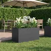 vidaXL Jardinière d'extérieur, anthracite, 100 x 50 x 50 cm Voir les images du produit 2