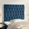 vidaXL Kopfteile 2 Stk. Dunkelblau 100x7x78/88 cm Samt - Produktbild-Vorschau 1