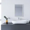 Kúpeľňové zrkadlo SONNI s matným svetelným pásom na okraji Náhľad obrázku produktu 2