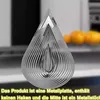 Edelstahl Deko Windspiel - wetterbeständig - Abmessung: Produktbild-Vorschau 2