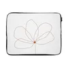 MuchoWow® Laptop Hülle 15 Zoll Blume - Strichzeichnung - Produktbild-Vorschau 1