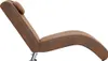 vidaXL Chaise Longue s polštářem Brown Suede Look Náhled obrázku produktu 4