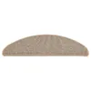vidaXL Tapis d'escalier 15 pcs. 65x21x4 cm Marron Demi-Rond Voir les images du produit 4