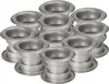KOTARBAU® 10er Set Luftgitter Rund Silbergrau aus Produktbild-Vorschau 1