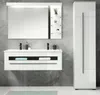 Badezimmer Hochschrank "Design-D" in weiß Hochglanz Produktbild-Vorschau 7