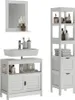 Badmöbel-Set Vicco Vilda Weiß 3 Teile, Model 56277 Produktbild-Vorschau 5