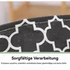 A close-up view of the fabric of a laundry basket, showing its pattern and stitching. Produktbild-Vorschau