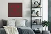 MuchoWow® Poster Atome - Vintage - Rot 75x75 cm - Wand Produktbild-Vorschau 4