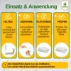 An instructional diagram showing how to use insect glue traps. Produktbild-Vorschau
