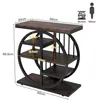 Tribesigns 5-Tier Beistelltisch Schmaler Holz, 60 x 30 cm Produktbild-Vorschau 7