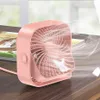 USB ventilátor Tichý mini stolní ventilátor TOPK K50 růžový Náhled obrázku produktu 9