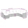 The Living Store 8-tlg. Garten-Sofagarnitur mit Kissen Produktbild-Vorschau 4
