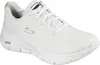 A white Skechers Arch Fit sneaker shown from the side. Produktbild-Vorschau