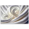 Leinwandbild Weiße 3D-Abstraktion 90x60 Feeby Weiß bild für Produktbild-Vorschau 3