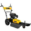 A yellow and black walk-behind brush cutter is shown against a white background. Produktbild-Vorschau